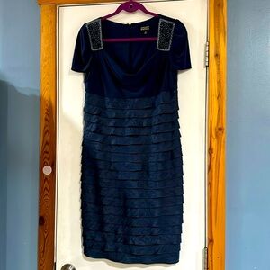 Blue semi-formal dress